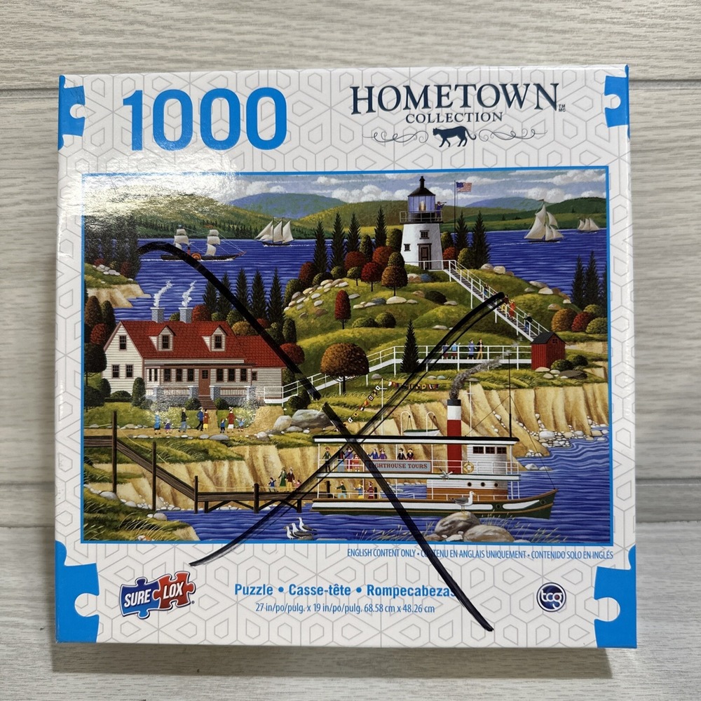 SURE-LOX 1000PC Puzzle 27x19" Owl's Head‎ Light *Factory Sealed*